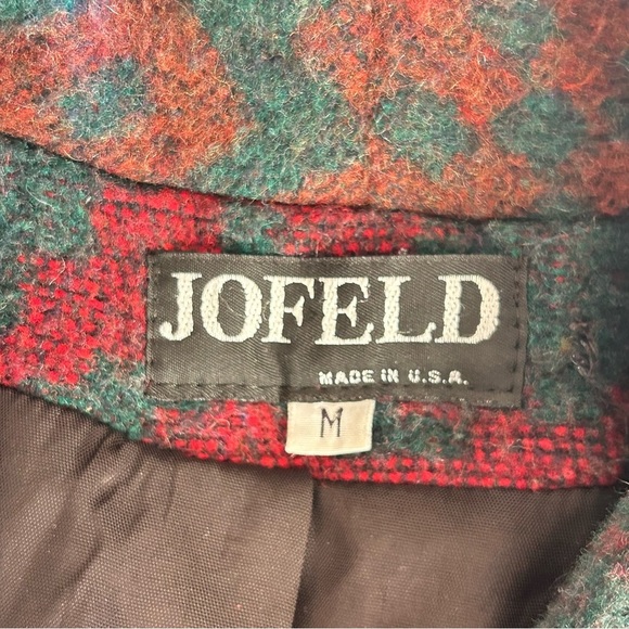 JOFELD Vintage Wool Aztec Southwest Navajo Blanket Jacket Size M - Picture 9 of 12